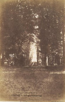 [Gardens of the Chàteau de Saint-Cloud], ca. 1853. Creator: Louis-Rémy Robert.