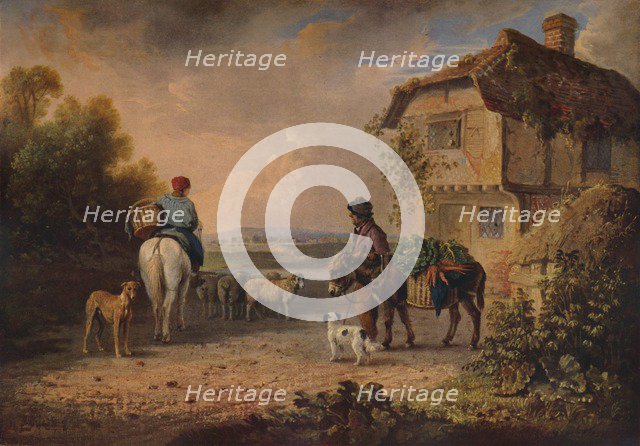 'Off to Market', 1828. Artist: Edmund Bristow.
