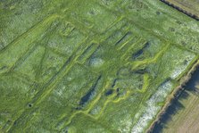 The earthwork remains of part of the deserted medieval village of Gainsthorpe...Lincolnshire, 2024 Creator: Robyn Andrews.