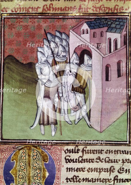 Expedition of Godfrey of Bouillon (1061-1100) to the Holy Land, siege of Nicaea in Bithynia and d…