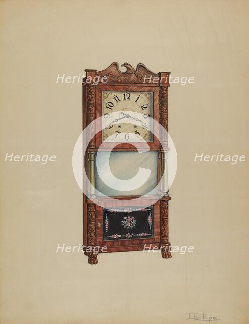 Shelf Clock, c. 1936. Creator: Lawrence Phillips.