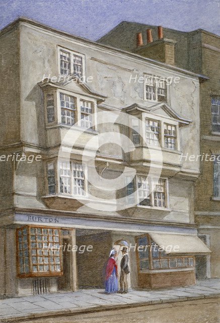 Coleman Street, City of London, 1868.                                                   Artist: JT Wilson