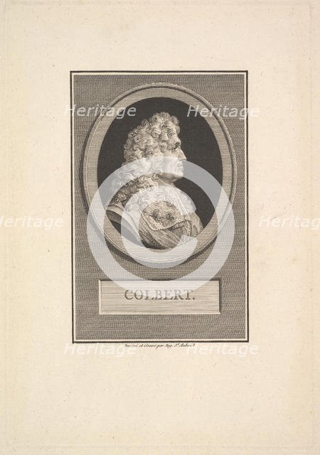Portrait of Colbert, 1800. Creator: Augustin de Saint-Aubin.