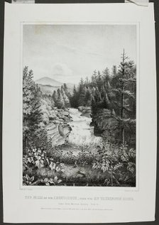 The Falls on the Amonoosuck, near the Mt. Washington House (Oakes' White..., 1848. Creator: Isaac Sprague.