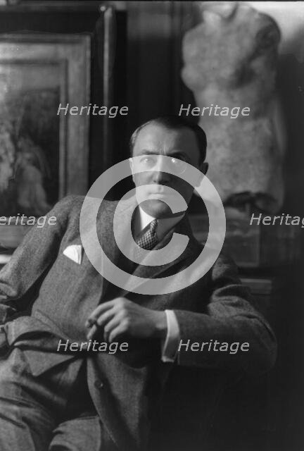 Mr. Walter Bachstitz, portrait photograph, 1924 Oct. 9. Creator: Arnold Genthe.