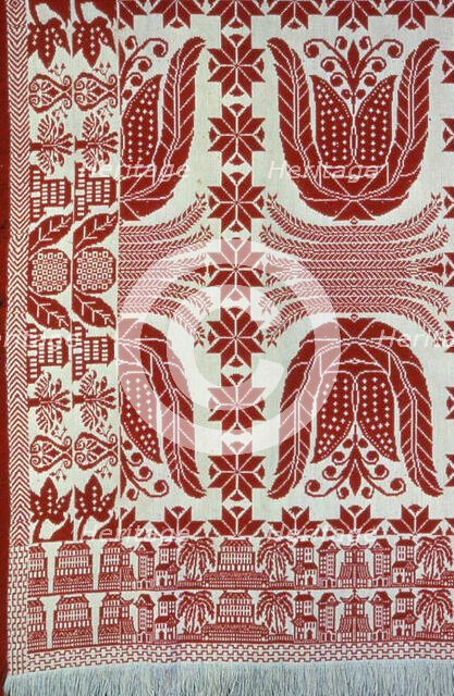 Coverlet, United States, c. 1845. Creator: Unknown.