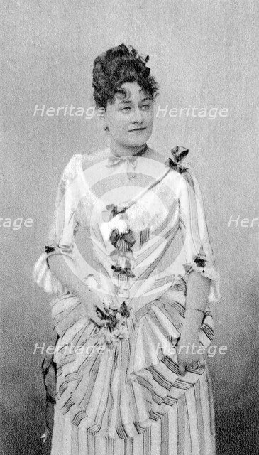 Marie Grisier Montbazon, French mezzo-soprano and actress, 1877. Artist: Unknown