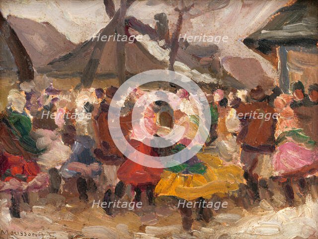 Study of Folk Merrymaking, around 1935. Creator: Teodor Jozef Mousson.
