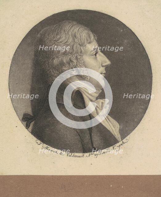 Unidentified Man, 1797. Creator: Charles Balthazar Julien Févret de Saint-Mémin.