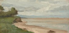 Beach near Etretat, c. 1872. Creator: Jean-Baptiste-Camille Corot.