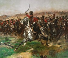 Vive L'Empereur (Charge of the 4th Hussars at the battle of Friedland, 14 June 1807), 1891. Artist: Detaille, Édouard (1848-1912)