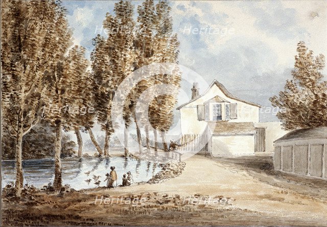 Duck pond at St Marylebone, c1802. Artist: Anon