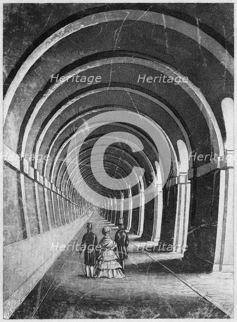 Thames Tunnel, London, mid 19th century. Artist: Unknown