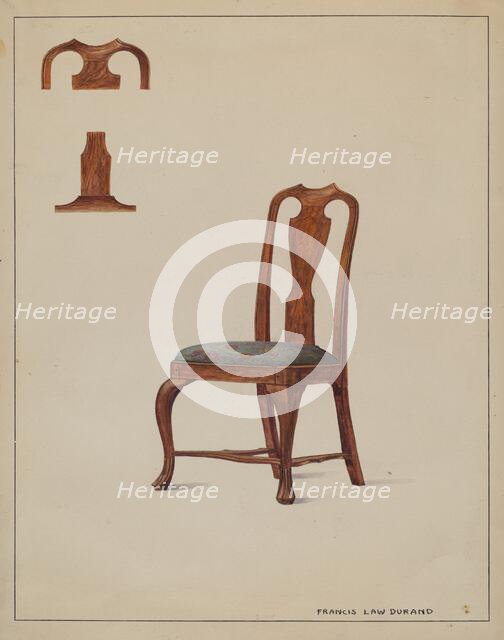 Chair, 1935/1942. Creator: Francis Law Durand.