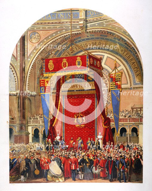 Opening of the International Exhibition, 1862. Artist: Unknown