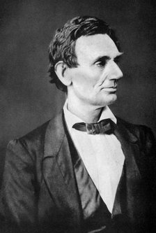 Abraham Lincoln, 16th President of the United States, 1860s, (1933).Artist: Alexander Hessler
