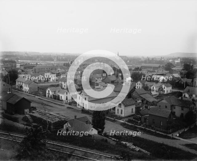 Eau Claire, general view of city, between 1880 and 1899. Creator: Unknown.