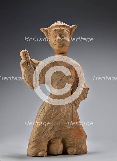 Whirling dancer over drum, about 100 CE. Creator: Unknown.