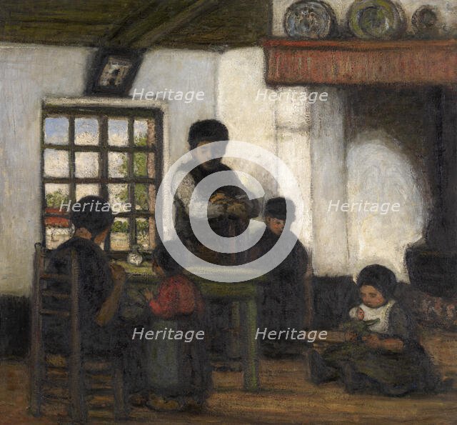 Interior in the Kempen, 1922. Creator: Jakob Smits.