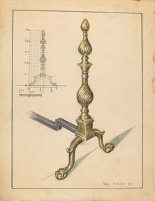 Andiron, 1936. Creator: Hans Korsch.