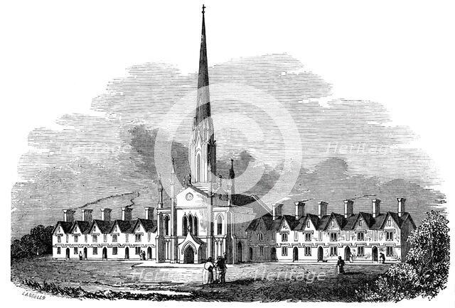 New Alms-houses at Northfleet, 1844. Creator: Unknown.
