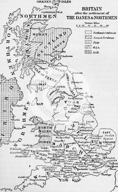 'The Northmen in England', 1902. Artist: Unknown.