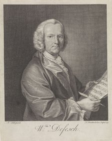 Portrait of the composer Willem de Fesch (1687-1761), 1751.