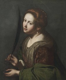 Saint Lucia, 1636-1638. Creator: Gentileschi, Artemisia (1598-1653).
