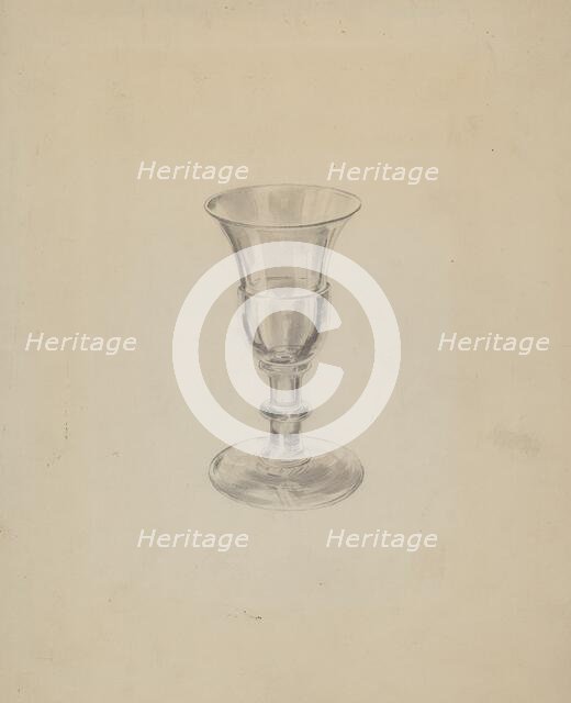 Glass, c. 1936. Creator: Lillian Causey.