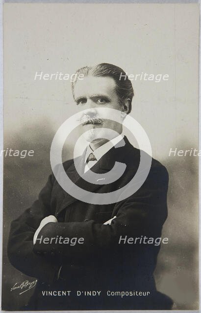 Portrait of the composer Vincent d'Indy (1851-1931), ca 1904-1906. Creator: Boyer, Paul (1861-1908).