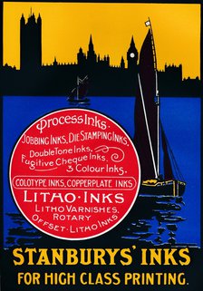 'Stansbury's Inks for High Class Painting', 1910. Artist: Unknown.