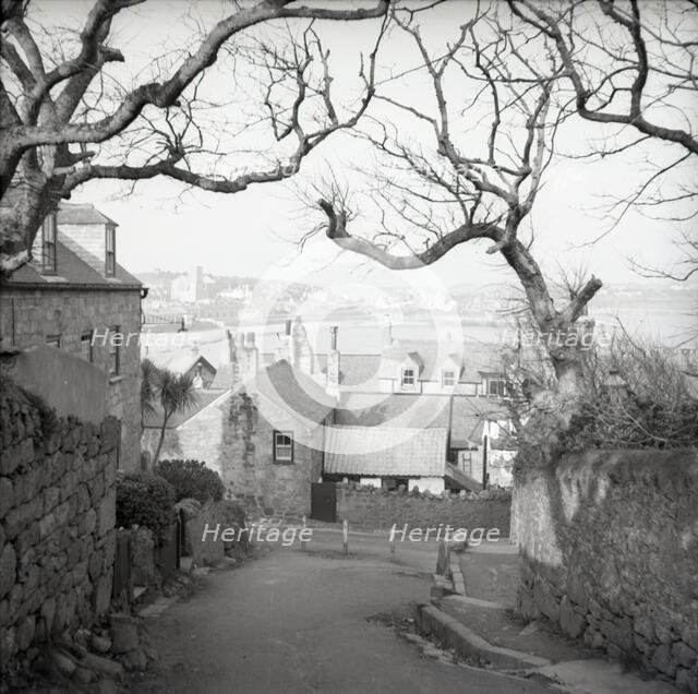 Hugh Town from Garrison Hill, St Mary's, Scilly Isles, c1955. Creator: Arthur Charles Kirby Ware.