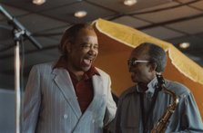 Harry "Sweets" Edison and Jimmy Heath, Jazz Inn Party, Nordwijk, Netherlands, 1989. Creator: Brian Foskett.