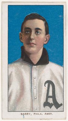 Barry, Philadelphia, American League, from the White Border series (T206) for the Ameri..., 1909-11. Creator: American Tobacco Company.