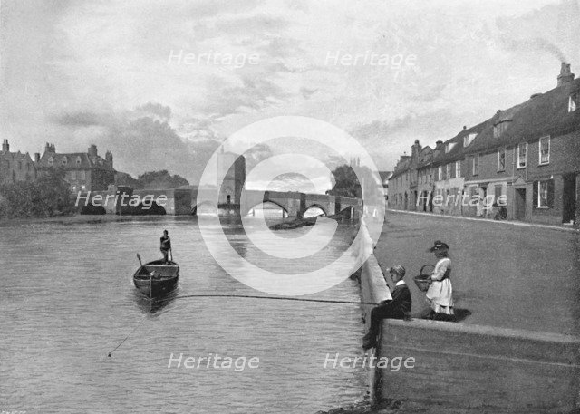 'St. Ives Bridge, Huntingdon', c1896. Artist: A Hendrey.