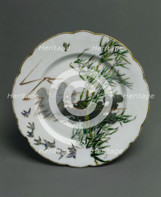 Plate: Storm, c. 1876. Creator: Félix Bracquemond (French, 1833-1914); Haviland & Co. (French).
