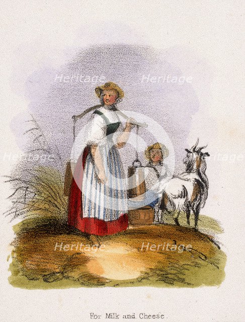'For Milk and Cheese', c1845. Artist: Benjamin Waterhouse Hawkins