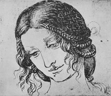 'Study of a Woman's Braided Hair', c1480 (1945). Artist: Leonardo da Vinci.