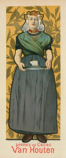 Cacao Van Houten , 1896. Creator: Willette, Adolphe (1857-1926).