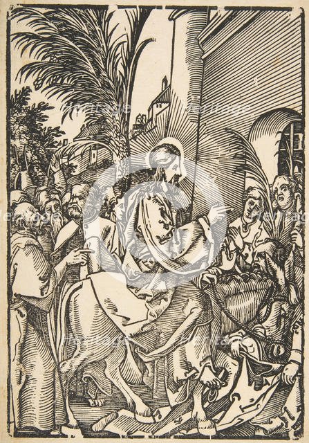 Christ's Entry into Jerusalem, from The Small Passion (copy).n.d. Creator: Unknown.