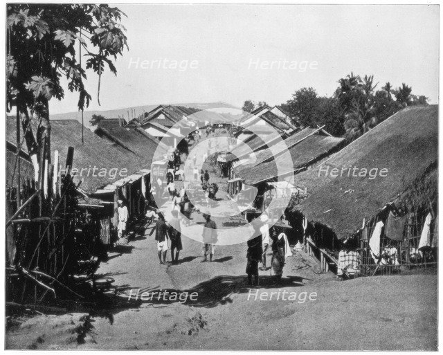Village near Calcutta, India, late 19th century. Artist: John L Stoddard