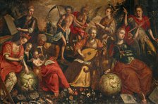 Allegory of the Seven Liberal Arts, Second half of the16th cen.. Creator: Vos, Maerten, de (1532-1603).