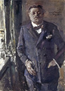 Portrait of Friedrich Ebert (1871-1925), President of the German Reich, 1924. Creator: Corinth, Lovis (1858-1925).