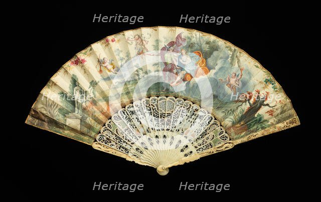 Fan, probably French, 1730-50. Creator: Unknown.