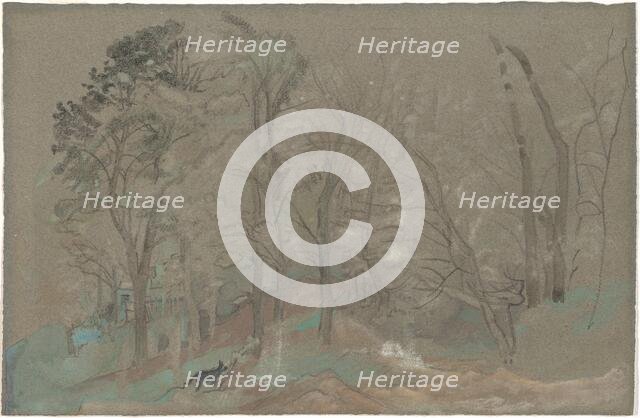 The First Snowfall, c. 1877-1887. Creator: Arthur Davies.