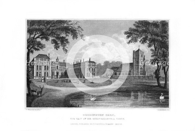 Beddington Park, Sutton, Surrey, 1829.Artist: J Rogers