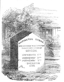 "The Whityngton Stone", 1854. Creator: Unknown.