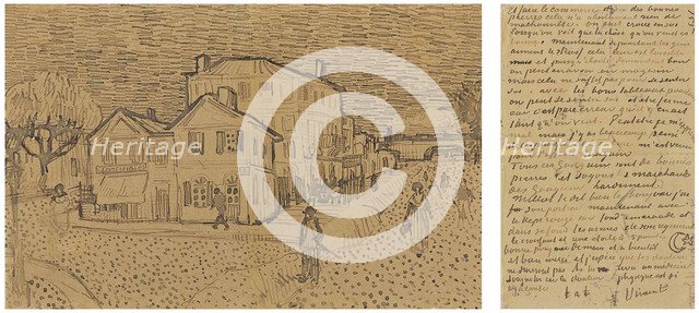 The Yellow House (The street), Letter to Theo from Arles, Saturday, 29 September 1888. Artist: Gogh, Vincent, van (1853-1890)