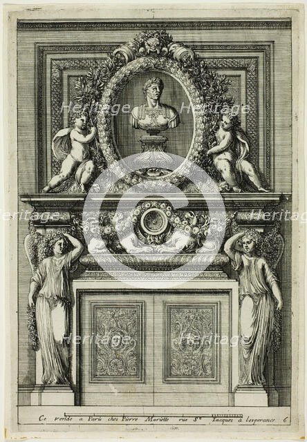 Chimneys in the Italian Manner, c. 1665. Creator: Jean le Pautre.