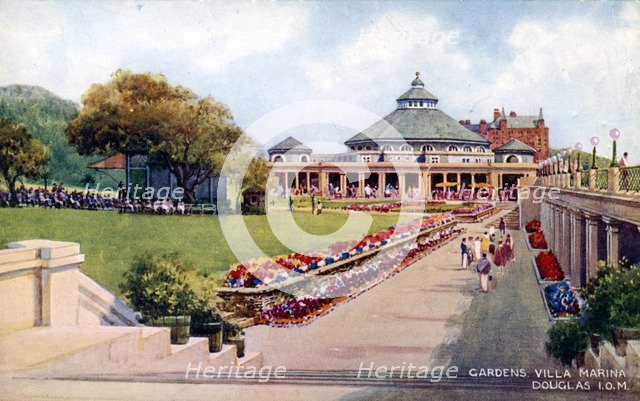 The gardens of Villa Marina, Douglas, Isle of Man, early 20th century. Artist: Unknown